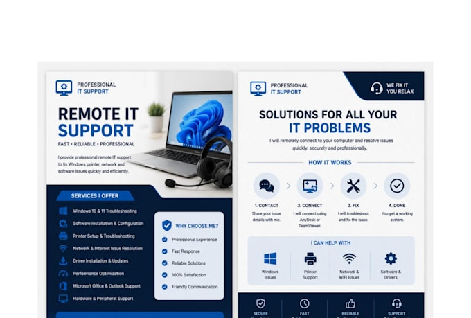 fix windows PC issues remotely